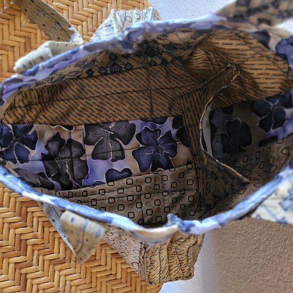 Lisa's Bags and Things Shoulder Crossbody Purse Bag Made of Silk Ties - Picture 3 of 5